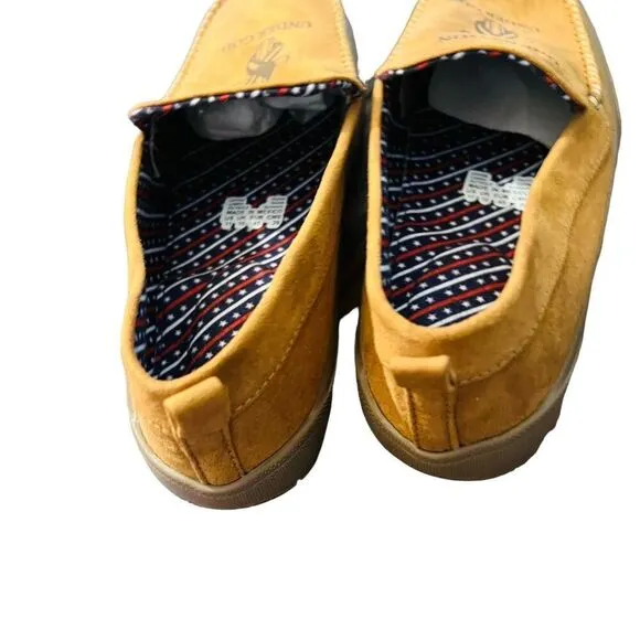 Bradford Exchange “One Nation Under God&quot; Men's Faux Suede Moccasins