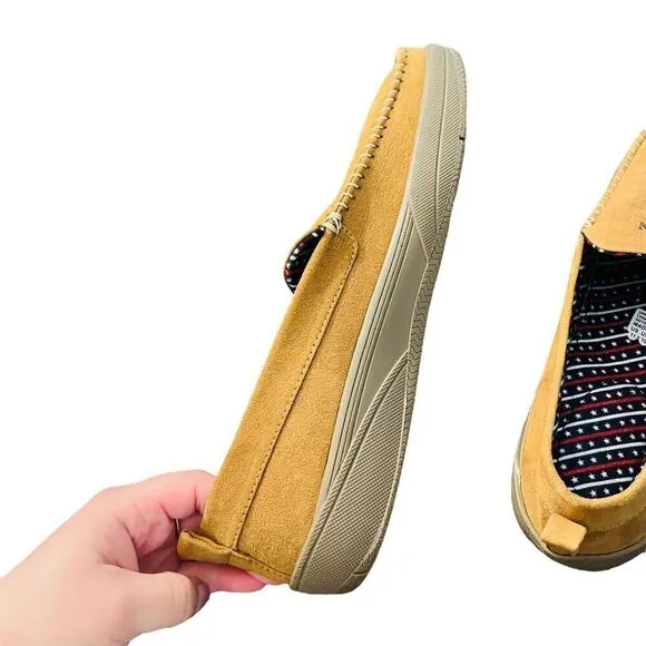Bradford Exchange “One Nation Under God&quot; Men's Faux Suede Moccasins