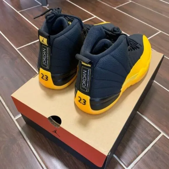 Brand New Black and yellow university Gold Shoes