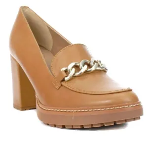 BRAND NEW NATURALIZER CALLIE MOC ENGLISH TEA LEATHER HEELED SHOES I3520L1200