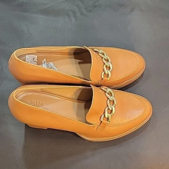 BRAND NEW NATURALIZER CALLIE MOC ENGLISH TEA LEATHER HEELED SHOES I3520L1200