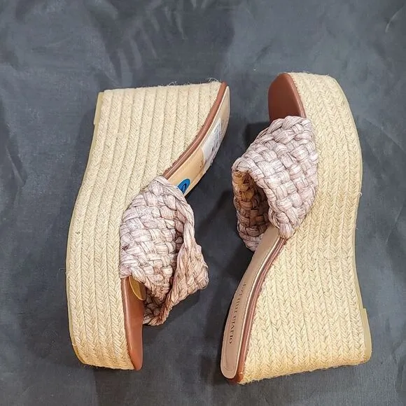 BRAND NEW OLIVIA MILLER IRMA OPEN TOE WEDGE HEEL SANDAL
