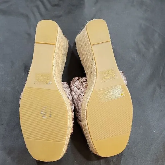 BRAND NEW OLIVIA MILLER IRMA OPEN TOE WEDGE HEEL SANDAL