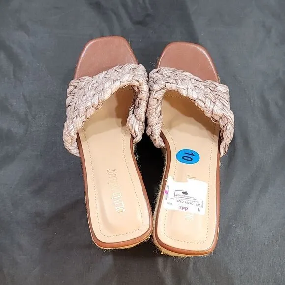 BRAND NEW OLIVIA MILLER IRMA OPEN TOE WEDGE HEEL SANDAL