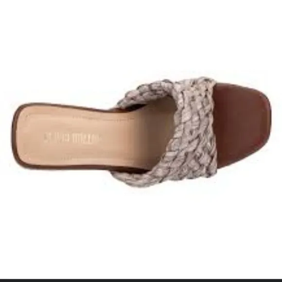 BRAND NEW OLIVIA MILLER IRMA OPEN TOE WEDGE HEEL SANDAL
