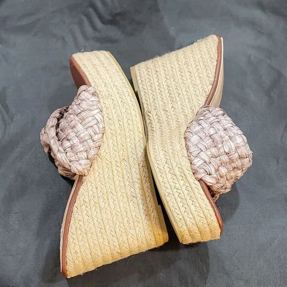 BRAND NEW OLIVIA MILLER IRMA OPEN TOE WEDGE HEEL SANDAL
