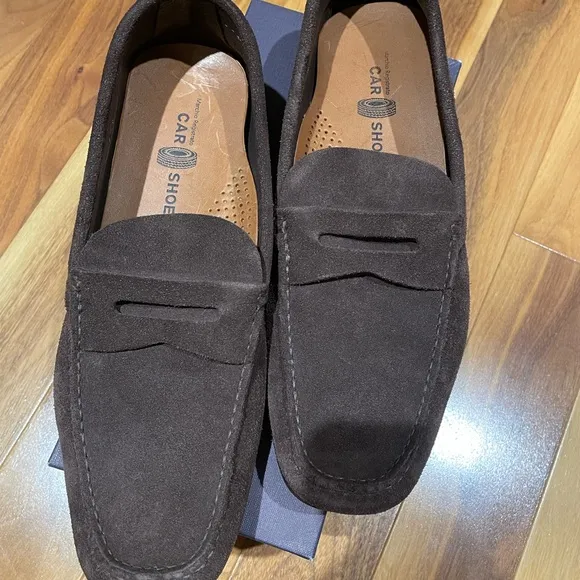 Brand New suede Car Shoes men moccasins.US size 8, Made in Italy