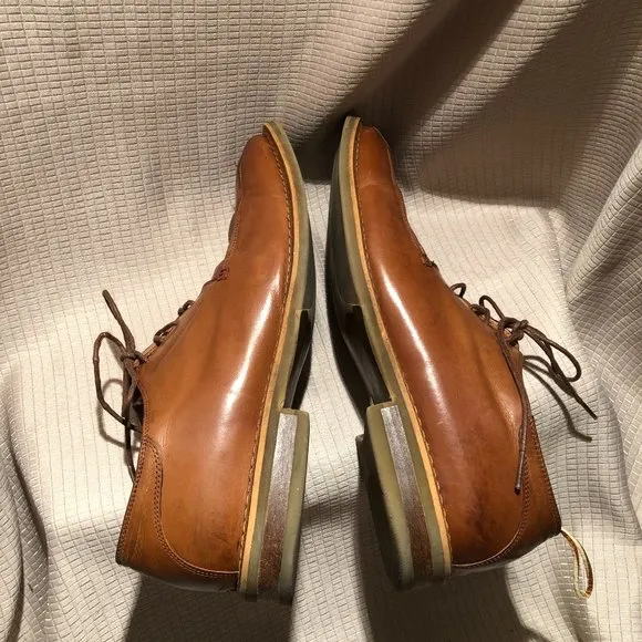 Brassboot men oxford brown leather shoes, leather lining, 13