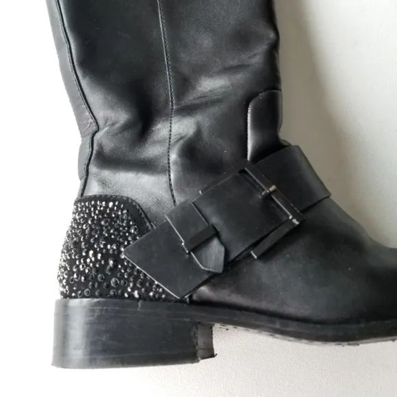 BRIAN ATWOOD Dita Flat Leather Riding Boots!