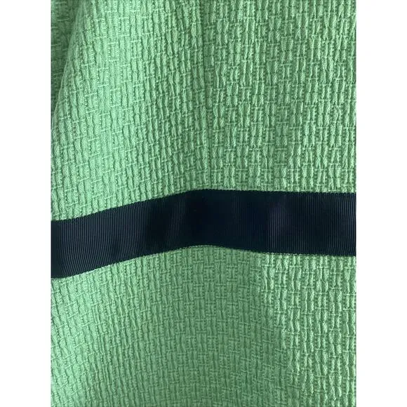 Brooks Brothers Fleece Girls 16 Green Textured Dress Classic Derby