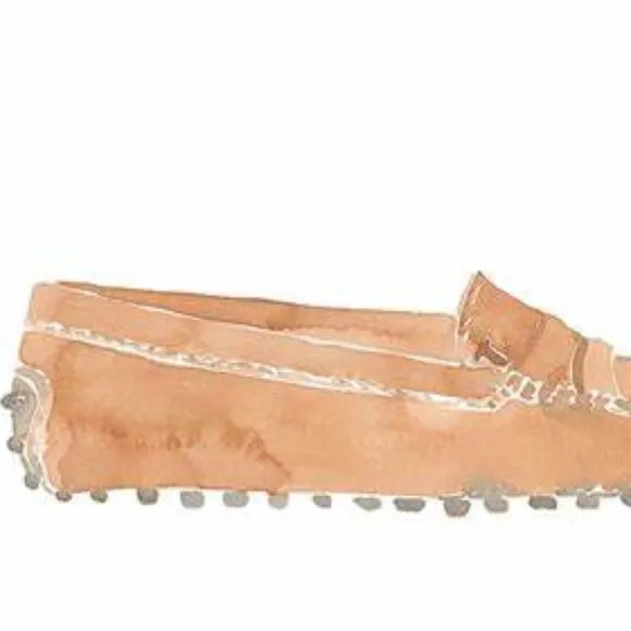 Brown Tod’s Leather Ballerina Flats