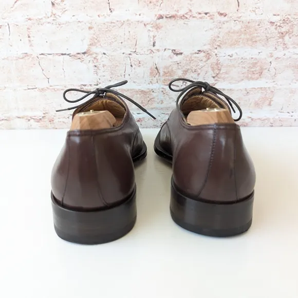 Bruno Magli Brown Leather Oxford Shoes