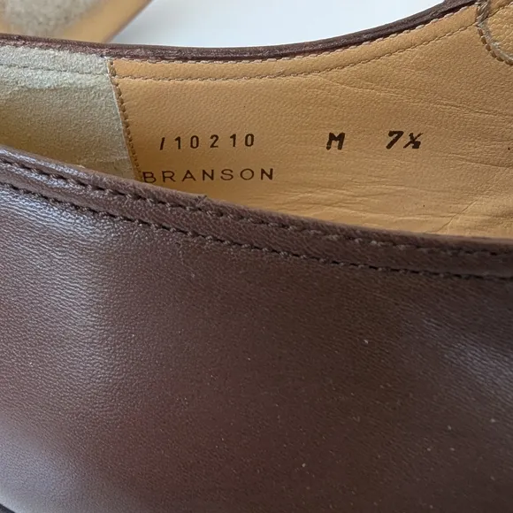 Bruno Magli Brown Leather Oxford Shoes