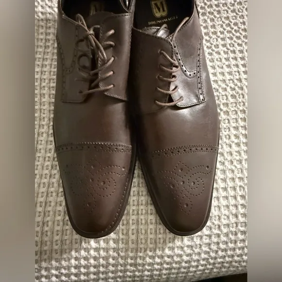 Bruno Magli brown leather shoes men’s brown aesthetic size 10