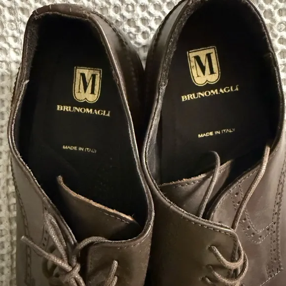Bruno Magli brown leather shoes men’s brown aesthetic size 10