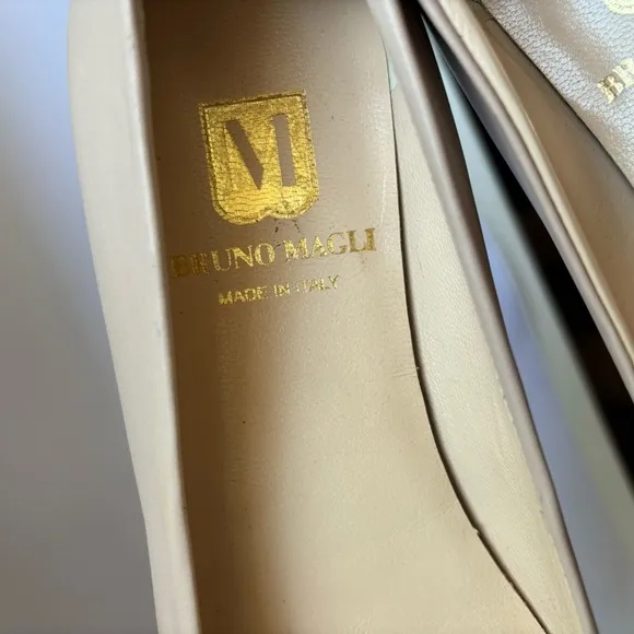 BRUNO MAGLI Mina Bow Leather Ballet Flats Sz 36.5/US6.5