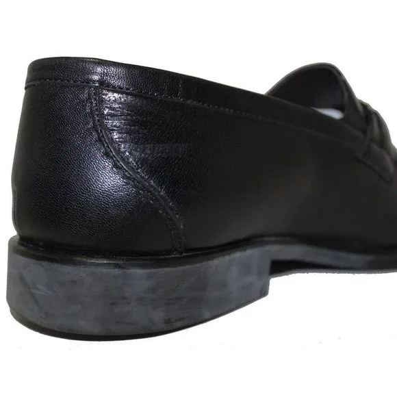 BRUNO MAGLI Renegade Black Leather Loafer 9.5 Wide