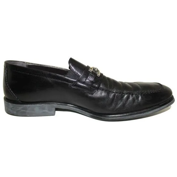 BRUNO MAGLI Renegade Black Leather Loafer 9.5 Wide