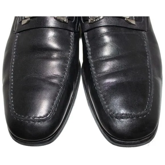 BRUNO MAGLI Renegade Black Leather Loafer 9.5 Wide