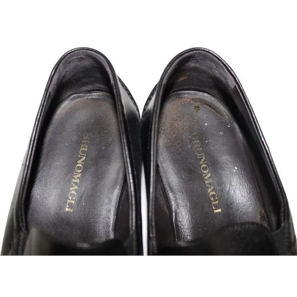 BRUNO MAGLI Renegade Black Leather Loafer 9.5 Wide