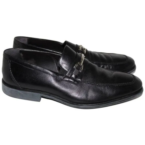 BRUNO MAGLI Renegade Black Leather Loafer 9.5 Wide