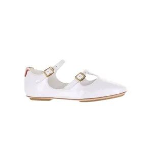 Burberry Girls Jesse White Flats UK 10 Medium (B, M)