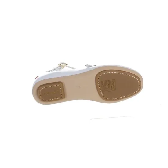 Burberry Girls Jesse White Flats UK 10.5 Medium (B, M)