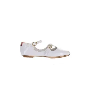 Burberry Girls Jesse White Flats UK 10.5 Medium (B, M)