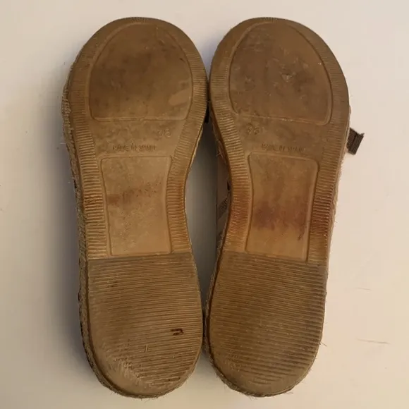 Burberry Nova check Canvas Espadrille Shoes Sz 38