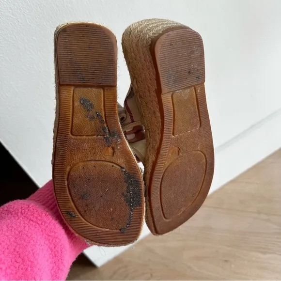 Burberry nova check espadrille wedges