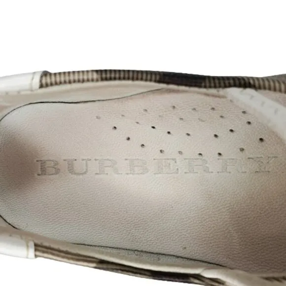 Burberry Nova Check Patent Leather Ballet Flats