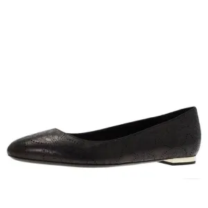 Burberry Perforated Leather Musgrave Flats