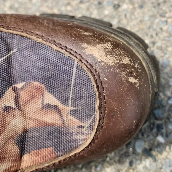 Cabela's Camo Hunting Boots 10.5 AquaShield Realtree 2000g Thinsulate 812718