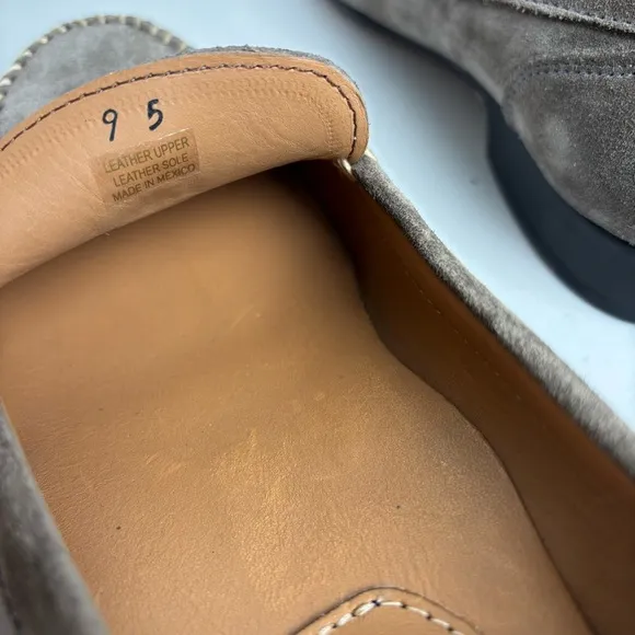 Calleen Cordero Sky Moccasins Size 9.5 Gray Suede Leather Studded Embellished