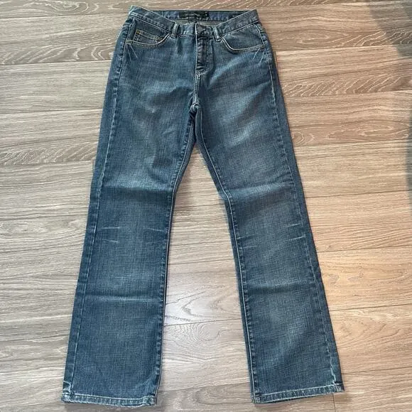 CALVIN KLEIN CLASSIC WESTERN BOHO BOOTCUT JEANS BLUE MEDIUM 8