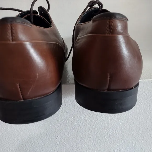 Calvin Klein Luca Brown Leather Oxford Shoes