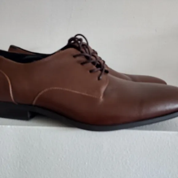 Calvin Klein Luca Brown Leather Oxford Shoes