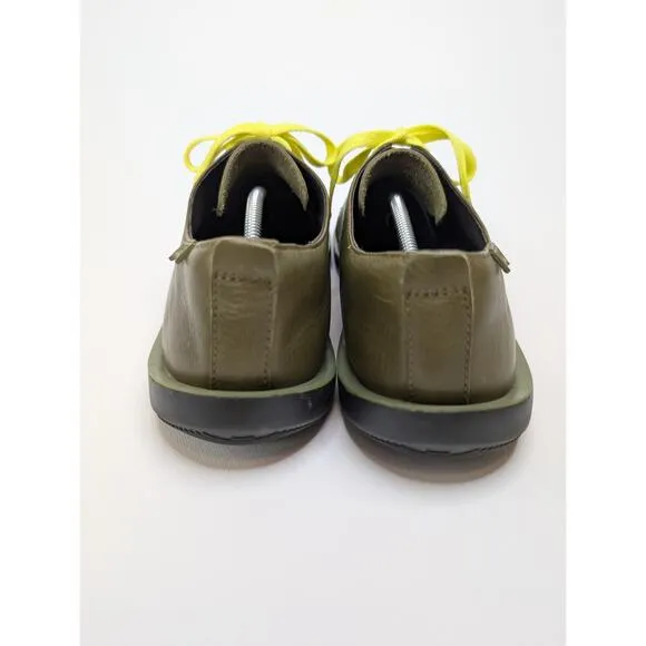 Camper Men's Wagon Green Leather Derby Shoes Size EU 43 / US 10