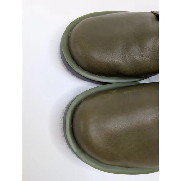 Camper Men's Wagon Green Leather Derby Shoes Size EU 43 / US 10