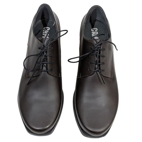 Camper Mortimer Men's Brown Leather Lace-up Casual Shoes - Euro 46, US 13