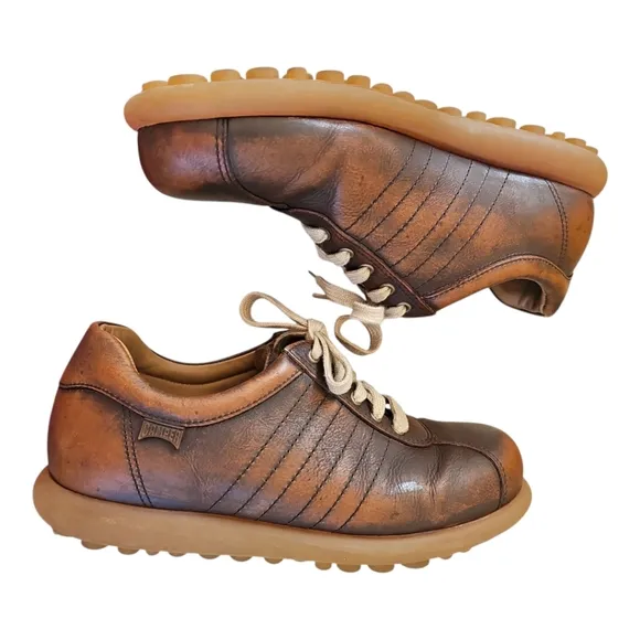 Camper Pelotas Brown Leather Women's Shoes EU 38 US 7.5