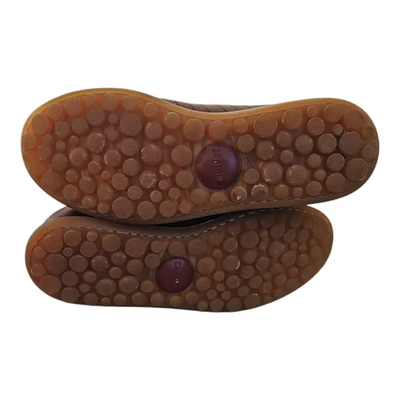 Camper Pelotas Brown Leather Women's Shoes EU 38 US 7.5
