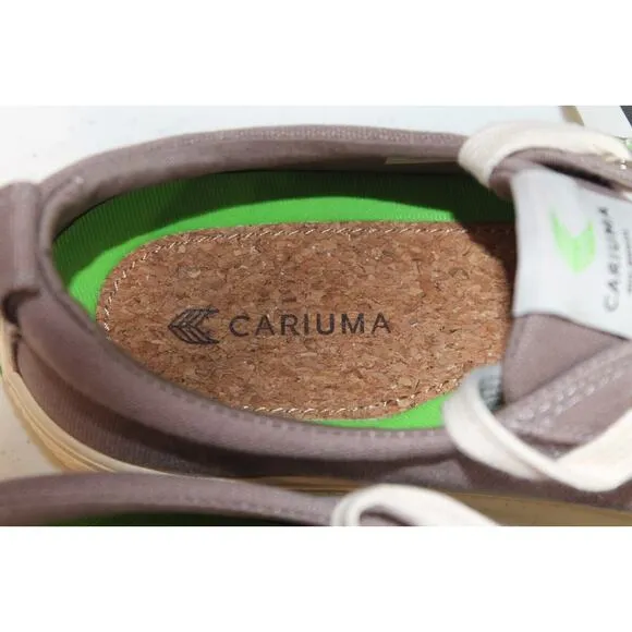 Cariuma Shoes Rio Brasil Low Canvas Lace Up Sneakers Brownish Gray Womens size 8
