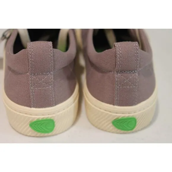 Cariuma Shoes Rio Brasil Low Canvas Lace Up Sneakers Brownish Gray Womens size 8