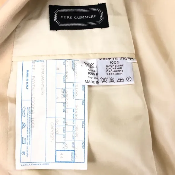 Cashmere Men's Suit Jacket EUC, Easter, Vtg, Cream, Quiet Luxury, Unisex, M/L