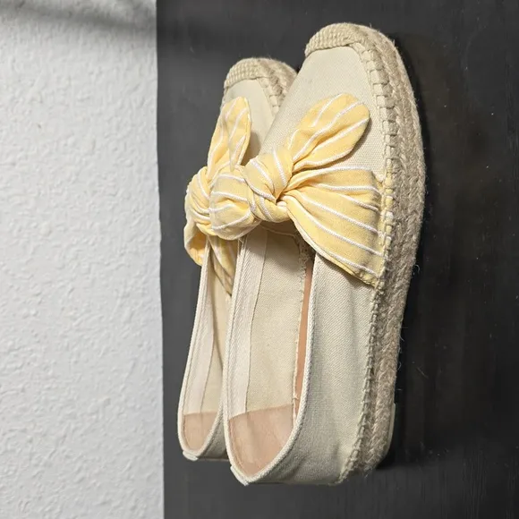 Castañer Women's Kay Striped Bow Espadrille Flats