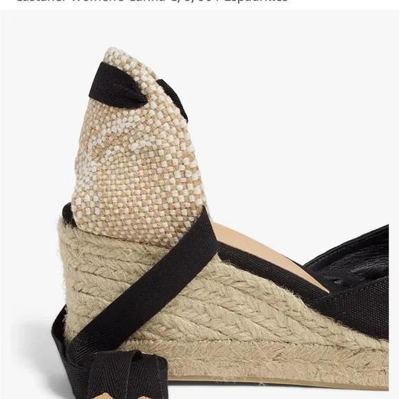 Castaner Sz 9 (40) Carina Espadrille Wedges with Ankle Wrap • NEW!