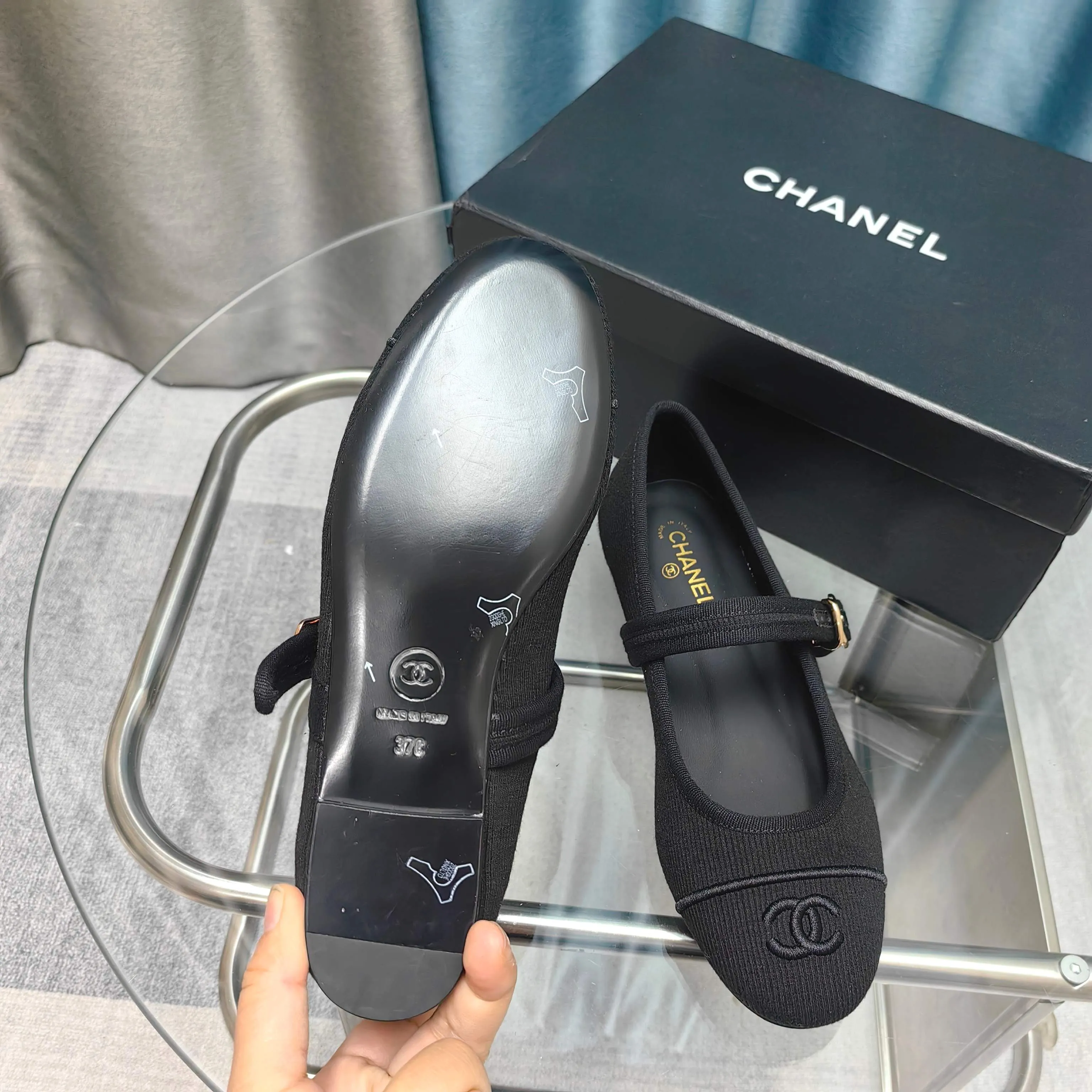 CC 25C Marry Janes Black Fabric