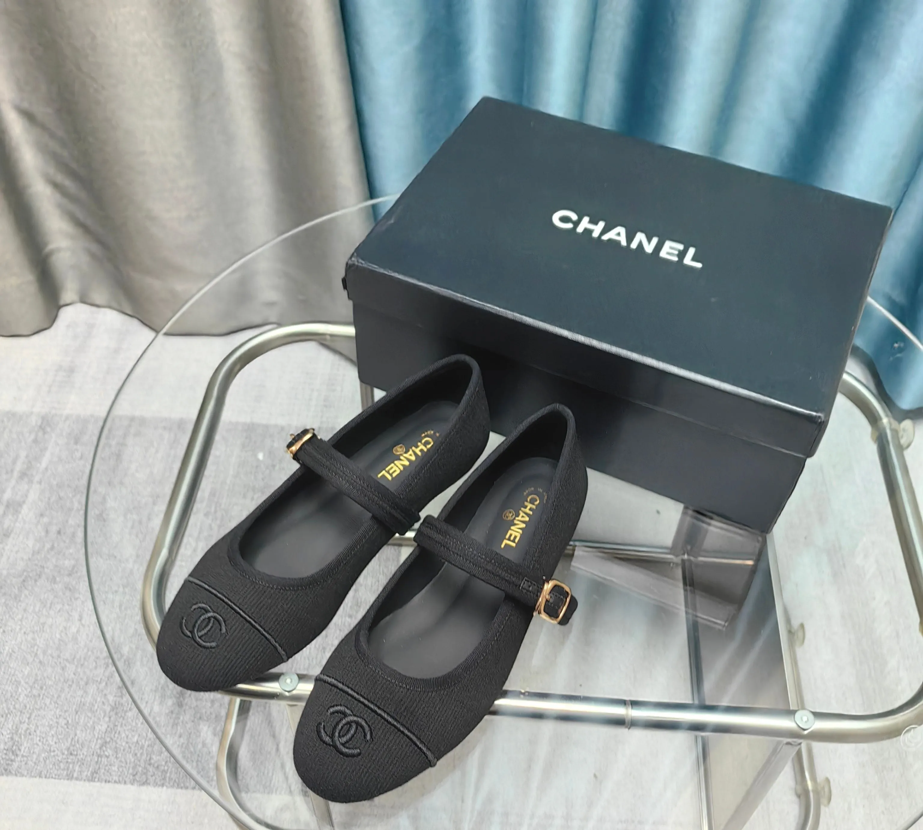 CC 25C Marry Janes Black Fabric