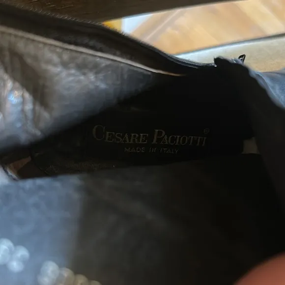 Cesare Paciotti Women’s Leather Heeled Boots Black Size 8.5-9 (40)